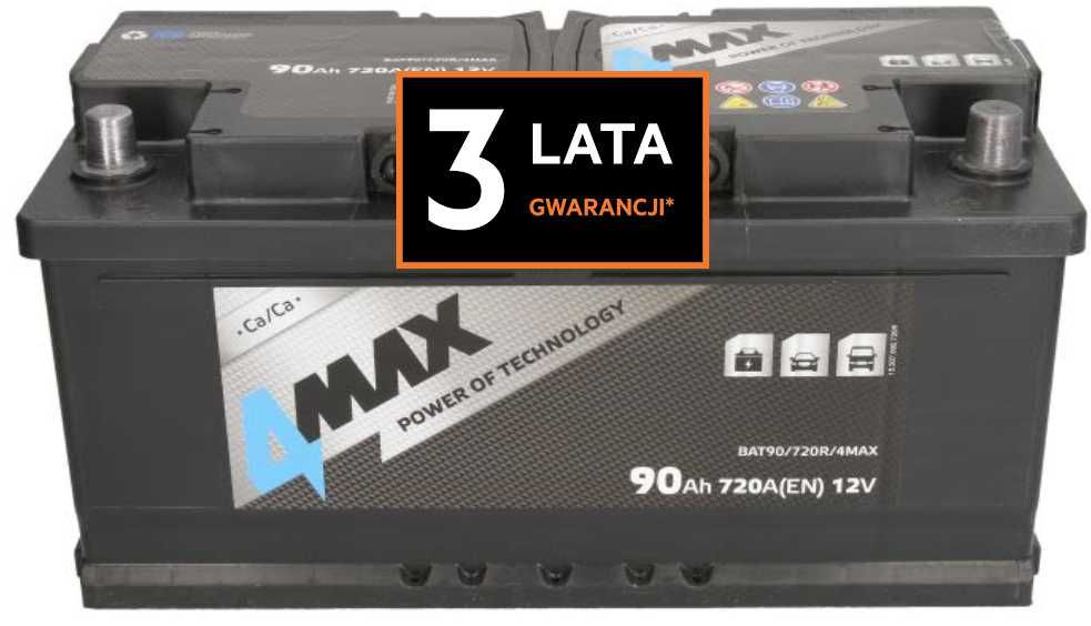 Akumulator JENOX 4MAX 12v 90ah 720a P+ Radom, 3 lata gw. WYSYŁKA