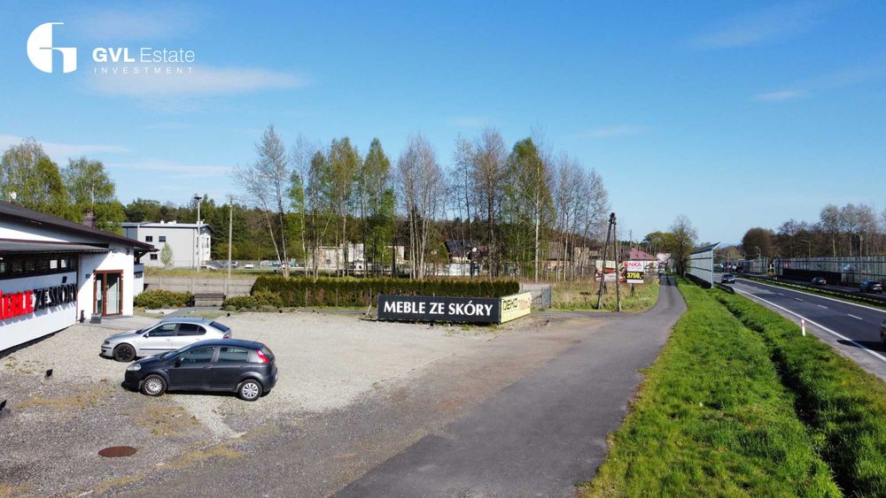 Działka usługowa 2000-6000 m² przy trasie DK1 - Ogrodzona i oświetlona - Widok 5
