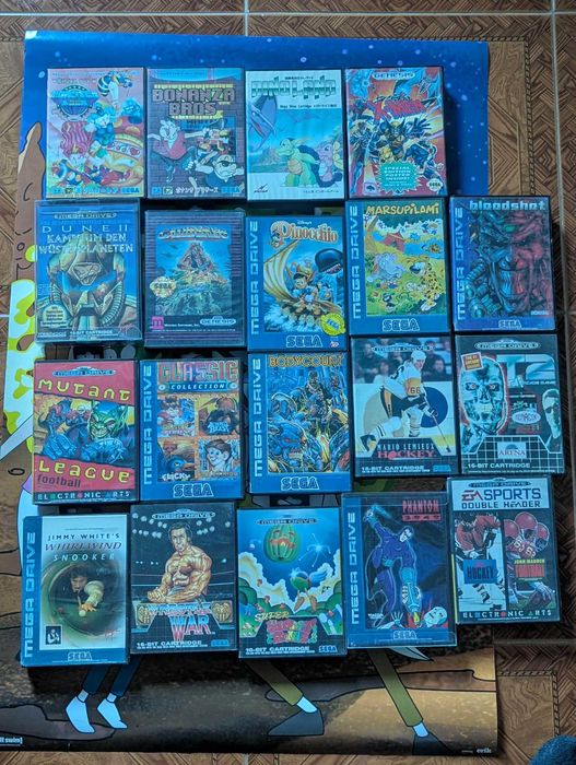 Jogos Mega drive e Sega Saturn