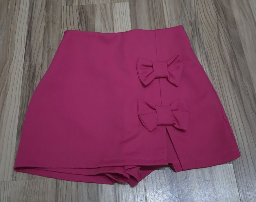 Spódnica spodenki kokardki fuksja uni
