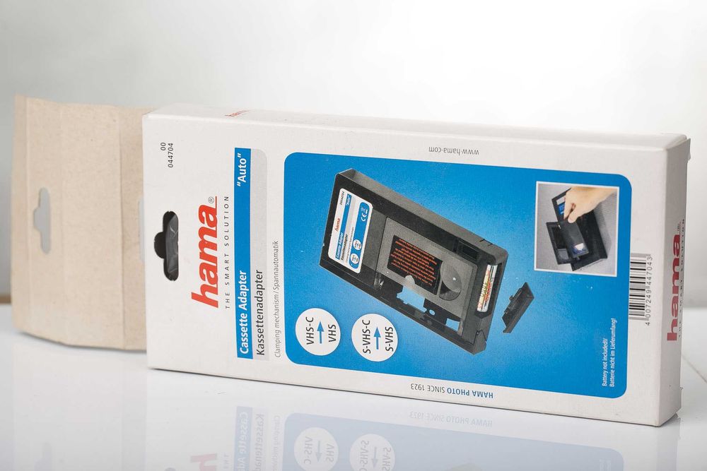 kaseta matka VHS HAMA adapter