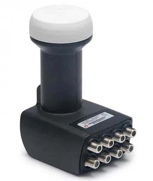Универсальный спутниковый Ku LNB-конвертер OCTO Inverto BLACK Pro IDLB-OCTL40 с низким уровнем шума 0.3 dB, для офсетной антенны, 8 выходов, б/у