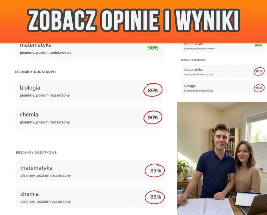 Korepetycje z CHEMII | Biolchem | Matura z Rozszerzenia| Online | Reakcje | Stechiometria | Zadania