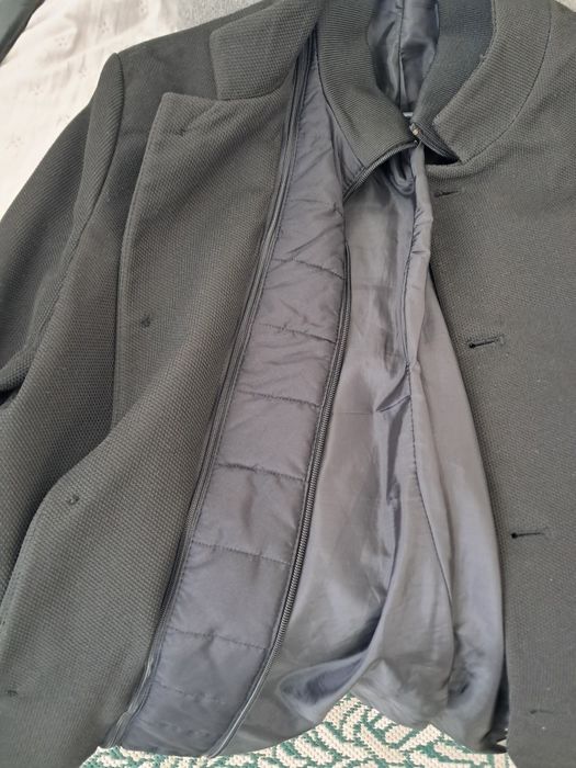 Casaco preto para homem, tamanho M