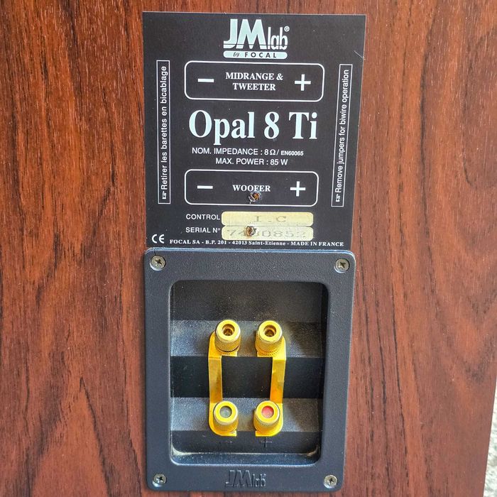 Par Colunas Hi-Fi JMlab by Focal Opal 8 Ti — 85W / 8 Ohm