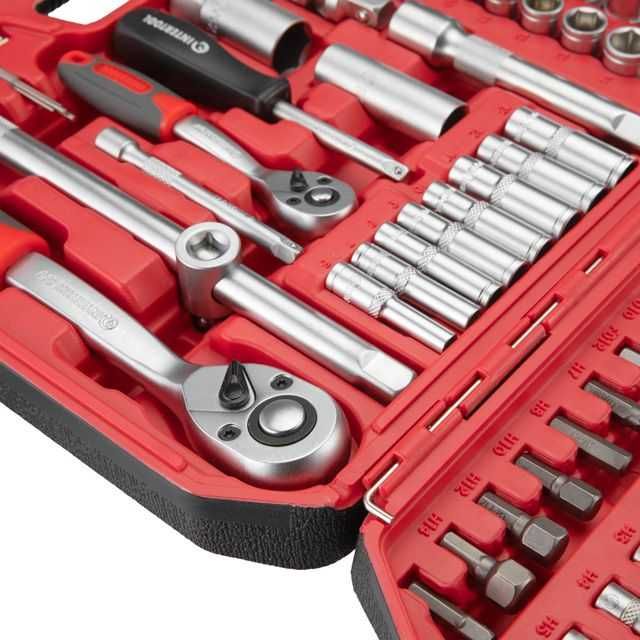 Набір інструментів 1/2" & 1/4" 110од INTERTOOL ET-9108