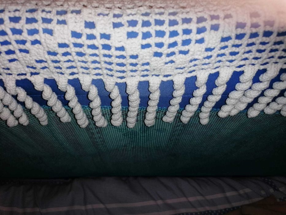 Colcha renda manual