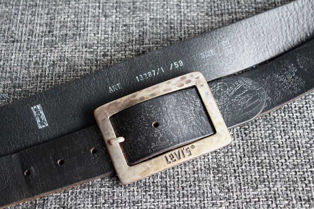 Ремінь шкіряний Levi's Оригінал Made in Italy W32-37