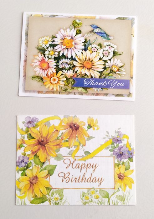 ЦВЕТЫ АМЕРИКАНСКИЕ Поздравительные открытки Happy BIRTHDAY Поздравляю