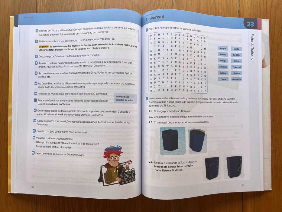 "Enter" - Manual + Caderno de atividades de TIC - 7ºano