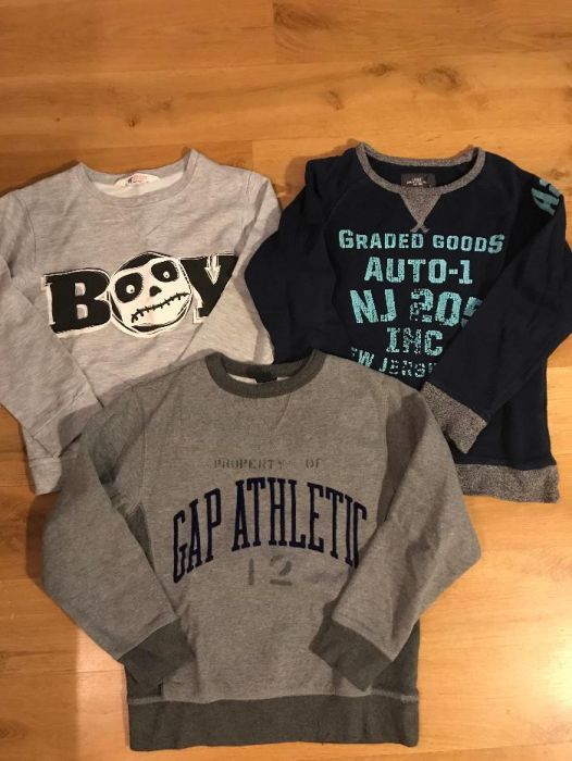 Bluzy chłopięce H&M i GAP, 122/128 cm