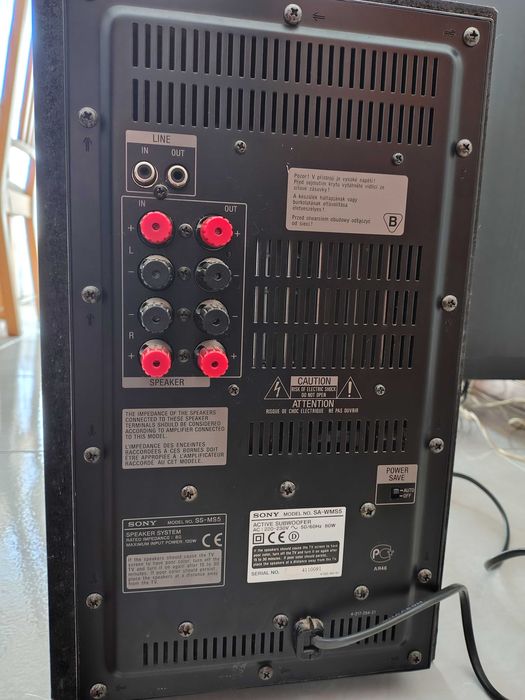Subwoofer activo Sony