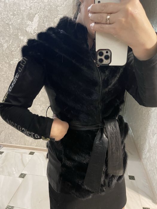 Жилетка з норки натуральна