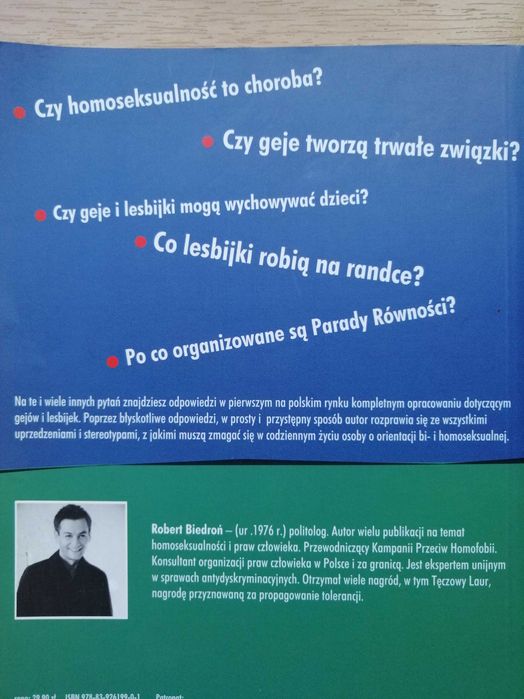 Tęczowy elementarz-Robert Biedroń UNIKAT