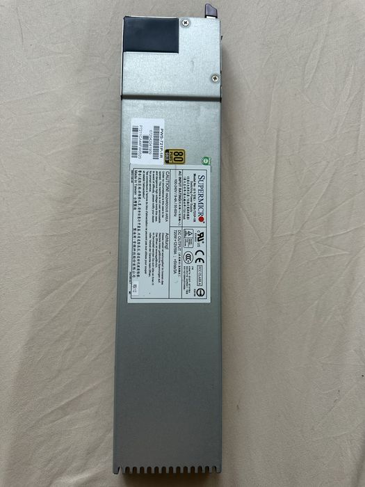 Zasilacz serwerowy Supermicro PWS- 721P-1R 720W Plus Gold  1U