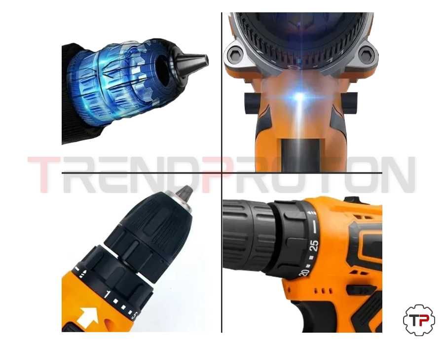 Aparafusadora c/ 2 Baterias 12V