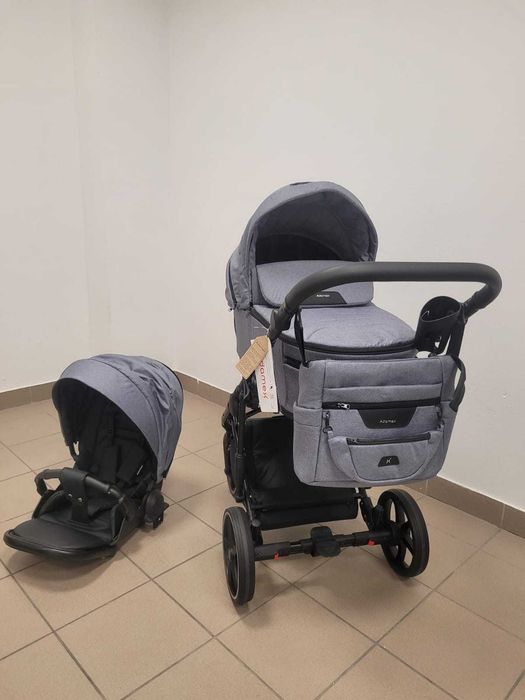 [OUTLET] Adamex Zico New Wózek Głęboko-Spacerowy 2w1 Szary TK-60