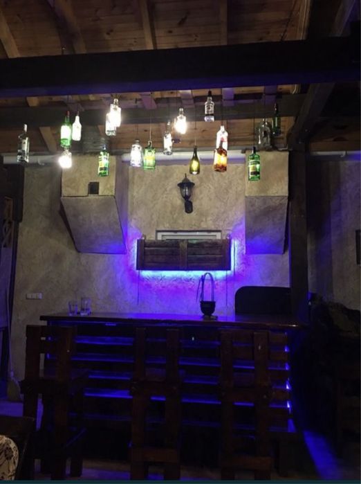 Барная стойка уличная с подсветкой