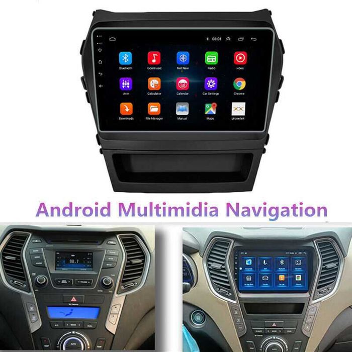 Штатна магнітола Hyundai Tucson  та Santa Fe усі покоління  Android 14