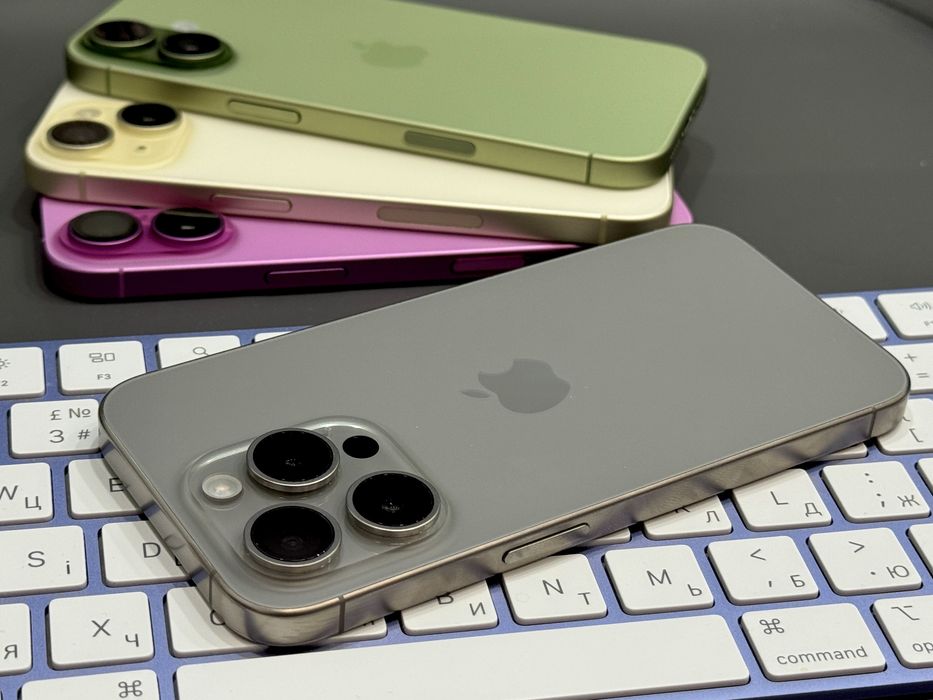 iPhone 15 Pro 256GB Natural Titanium (100% батарея, Wi-Fi версія)