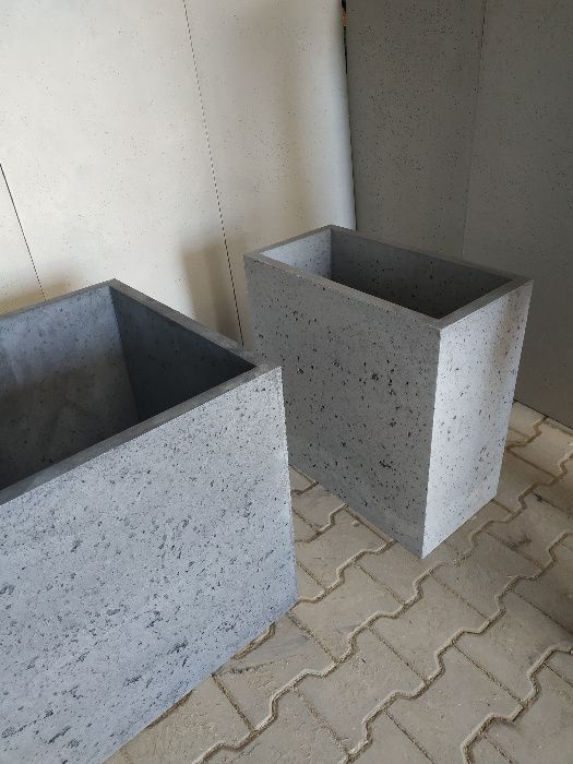 Donice Betonowe, Donice z Betonu Architektonicznego, 60x60x60 PROMOCJA