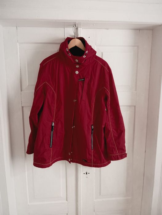 czerwona damska sportowa kurtka marki SLC z membraną r. XXL, xl