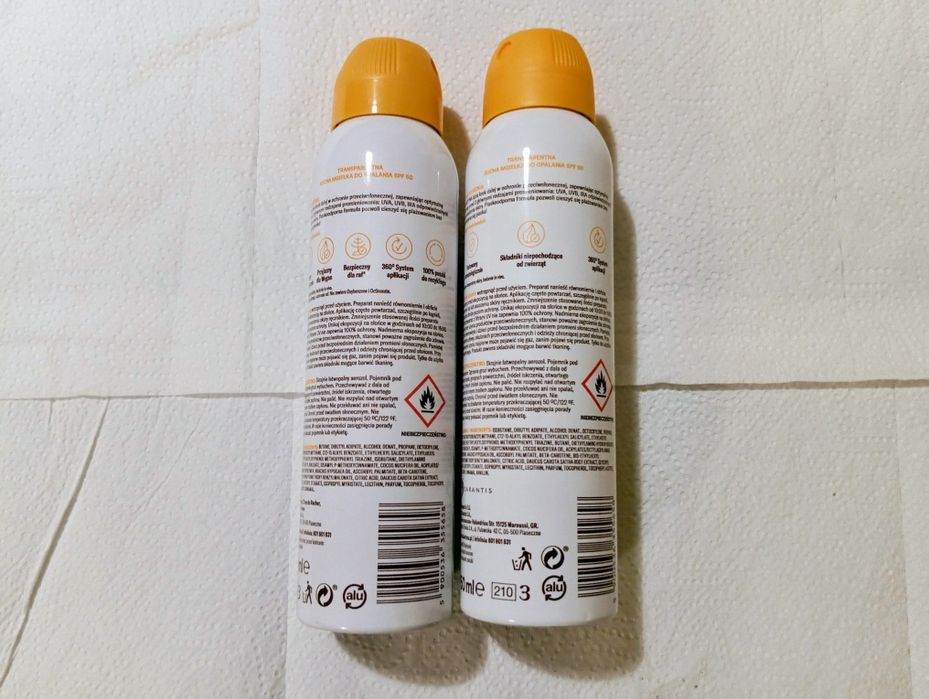Kolastyna Sun Sucha Mgiełka do opalania 50spf 150ml 2 szt.