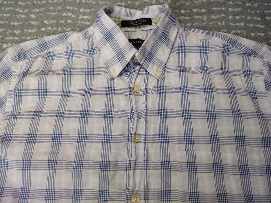 Gant Alassio Poplin regular fit męska koszula krótki rękaw r. M