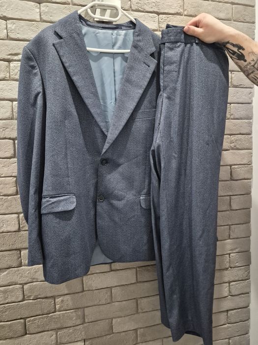 Męski granatowy garnitur XL/XXL