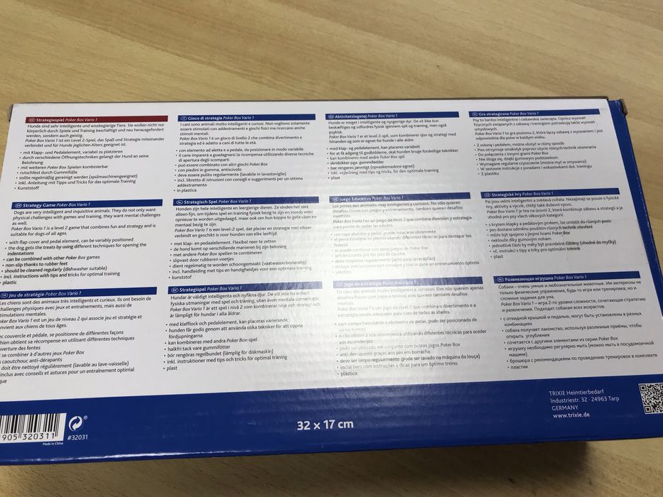 Gra edukacyjna interaktywna na inteligencję dla psa poker Box 1