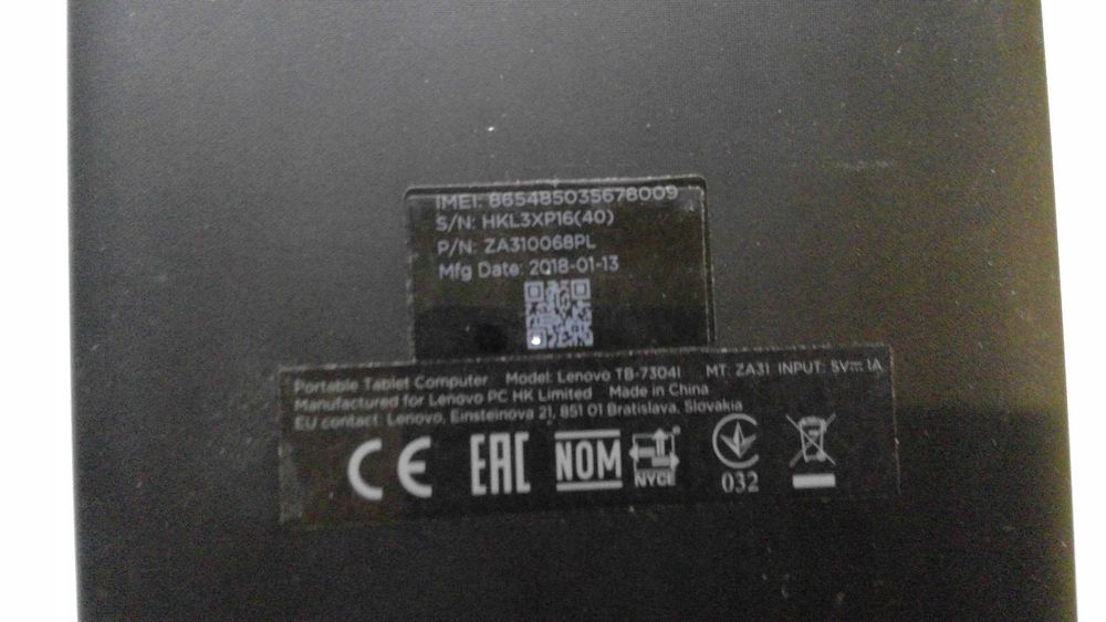 Tablet Lenovo TB-7304L L64