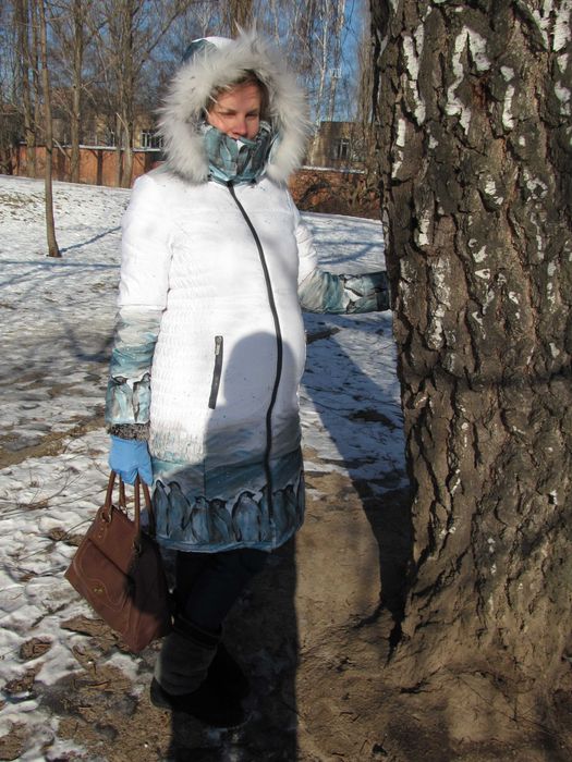 Слінгокурта Пуховик для вагітних Зима Дуже тепла Розмір 44 Слинг Слінг