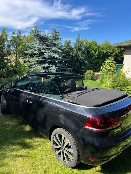 VW Golf Cabrio 2.0 TDI 2014 – Xenon skrętny, grzane fotele, automat dach, zadbany