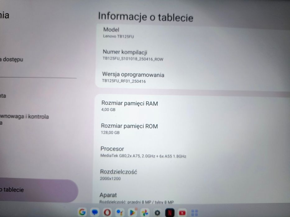 Tablet Lenovo M10 plus 3rd Gen.