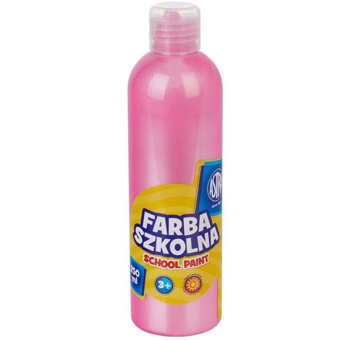 Farba Szkolna Naturalna Tempera Astra 250 Ml Astra 250 Ml Perłowa Różowa Astra Art-Pap Nowa Nieużywana
