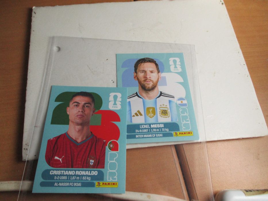Cromos Mundial 2026 Ronaldo e Messi