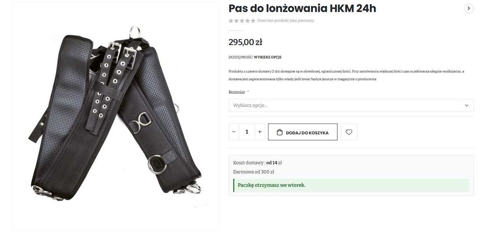 Pas ochronny Busse + pas do lonżowania