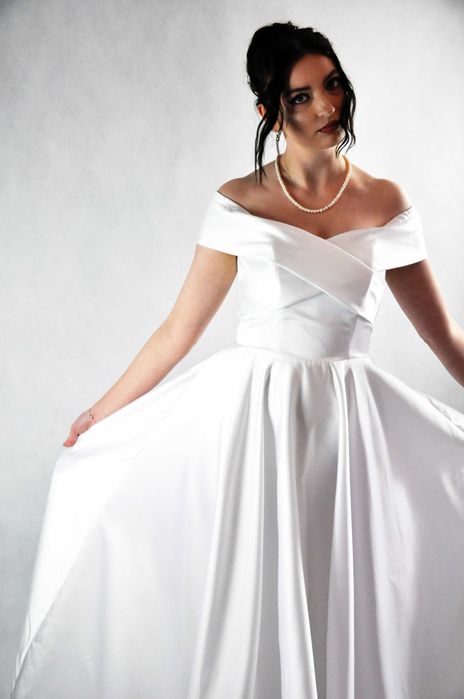 Suknia Ślubna NOVA Satyna Własny projekt