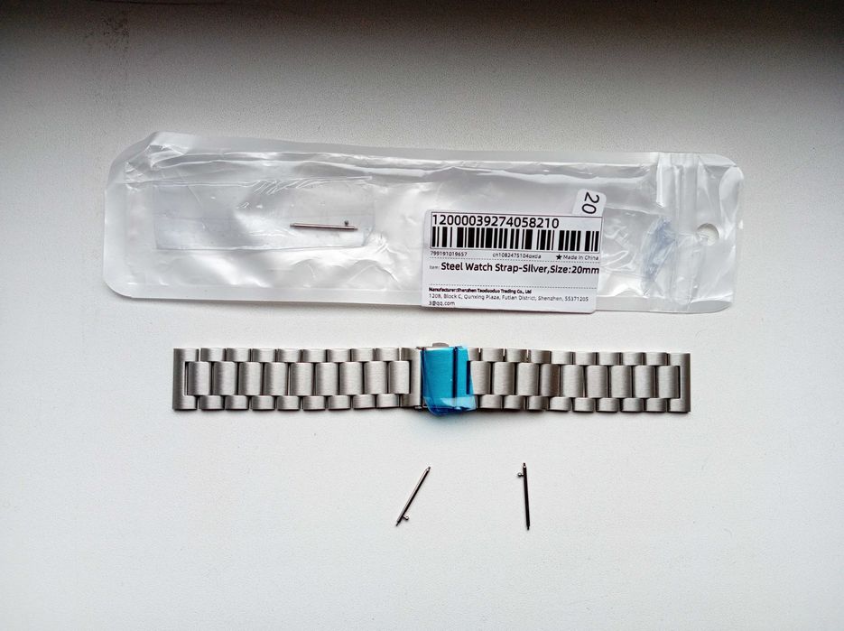 Новый Ремешок браслет для часов 20 мм. с 3 шт. Штифты Спрингбары