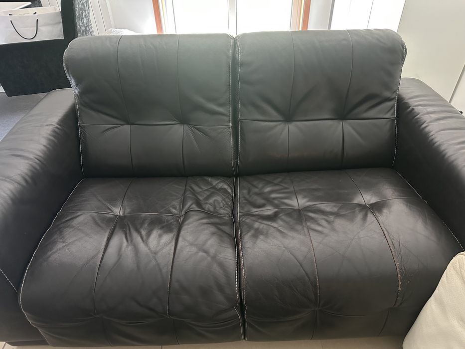 Conjunto de dois sofas em pele LasCasas