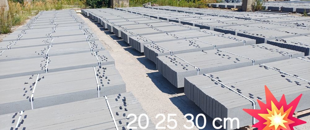 Podmurówka Betonowa 20cm  25cm 30 szara grafit