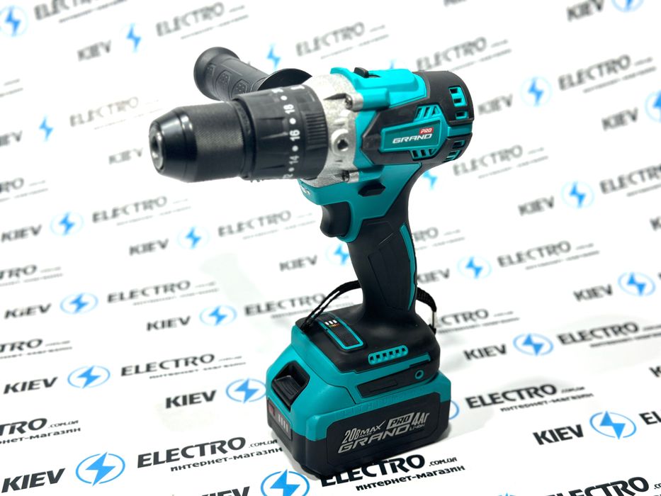 Шуруповерт бесщеточный ударный Grand ДА 20/13UBL 13 патрон (4 ампер)