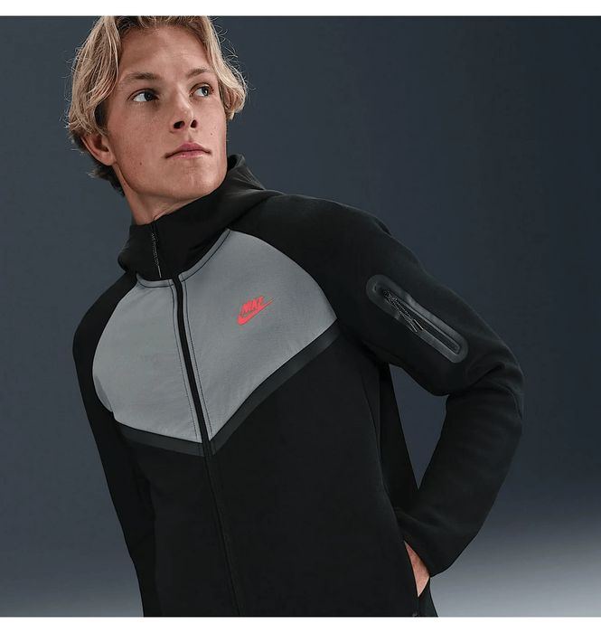 Оригінал! Костюм Nike Tech Fleece (сіро-чорний) (M) Новий з бірками!