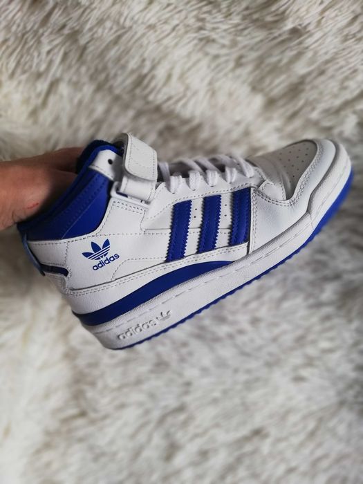 adidas 36 wyższe buty Adidas Cloud White Royal Blue 36 skóra