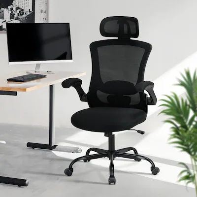 Ergonomiczny fotel biurowy Colamy Black z siatki
