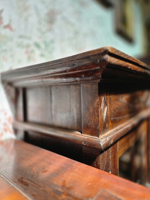 Witryna kolonialna tekowa 100 cm  # 1539 Stylowy Węgrów