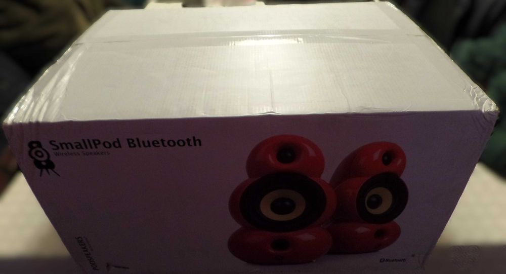 Colunas SmallPod Bluetooth MKII Vermelhas – Novas e Seladas