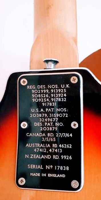 Guitarra Burns - Vivbraslim, de 1967.