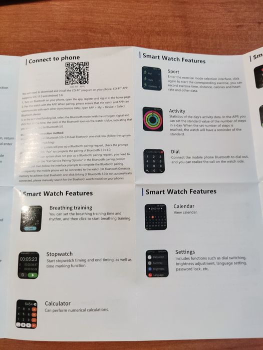 Senbono chiński smartwatch Amoled stan bardzo dobry