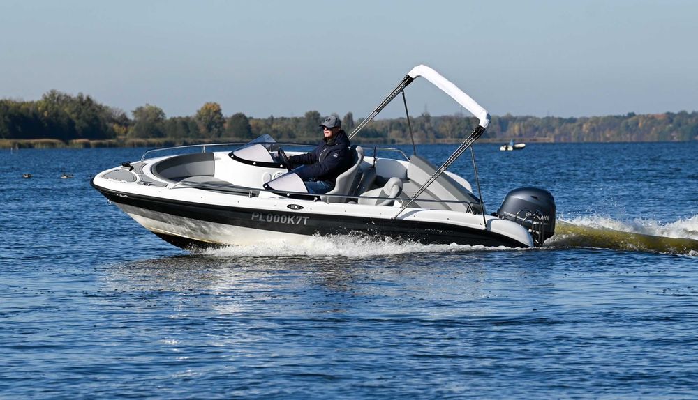 nowa motorówka mod: EQUINOX 500 DUO BLACK + YAMAHA VF90 LB PREMIUM st. hydrauliczne